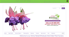 Desktop Screenshot of brenlissaonlinenursery.com.au